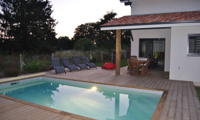 Tosse Casa | Nueva villa del 2018 con piscina climatizada cerca de Hossegor