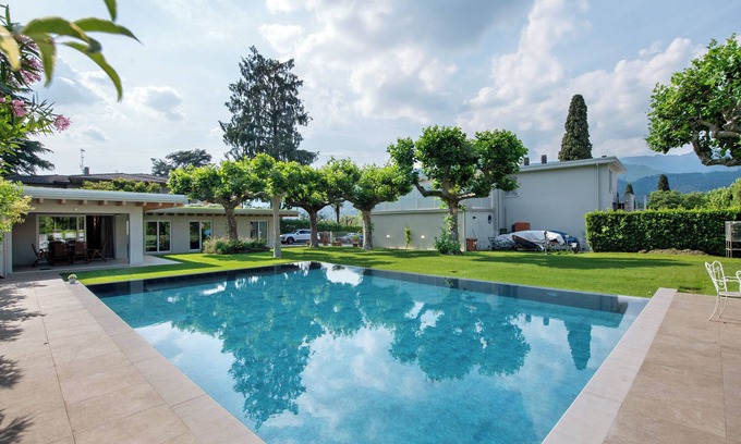 Portese Villa | Villa 'Serenità - Porto Portese' con piscina privada, terraza privada y aire acondicionado