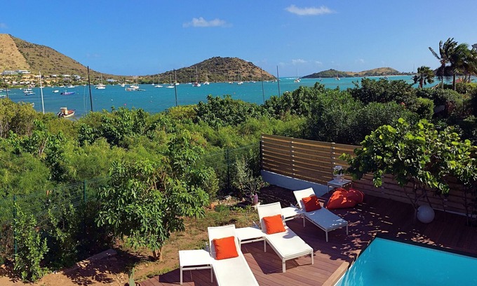 Bellevue Villa | Villa Casa Mia oasis de tranquilidad en el borde de la bahía de Cul de Sac