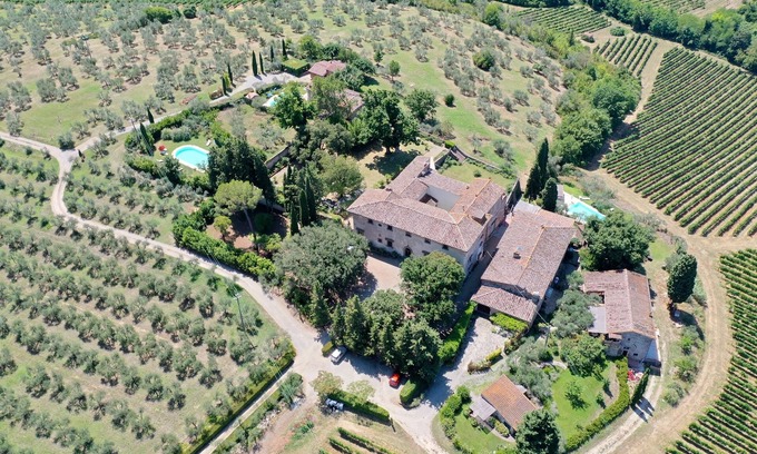 San Casciano in Val di Pesa Casa | Villa Casavecchia, 1300 Tuscan villa near Florence with swimming pools 28 people