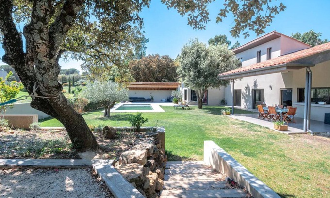 Suze-la-Rousse Casa | Villa Contemporaine Provence - Piscine