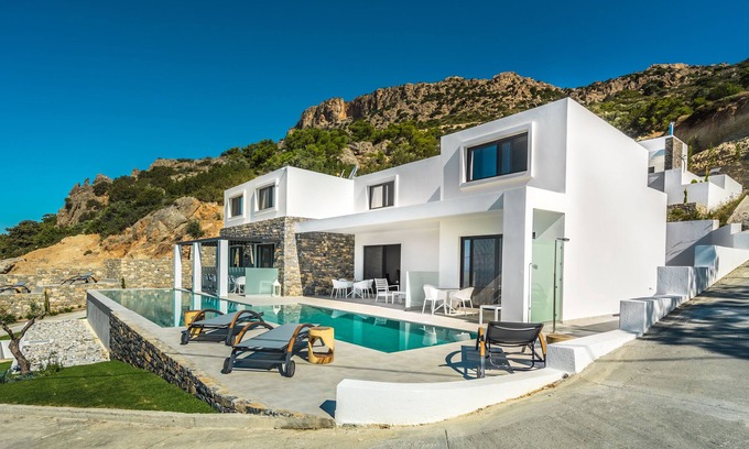 Koutsounari Apartamento | Villa Daniela Apartments with pool and seaview