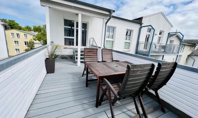 Warnemuende Apartamento | Villa Diana, Koje, in Sichtweite zum Strand