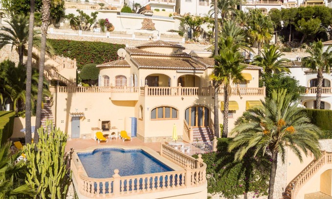 Benimeit Villa | Villa Don Ernesto en Moraira con piscina privada vistas panorámicas al mar WIFI