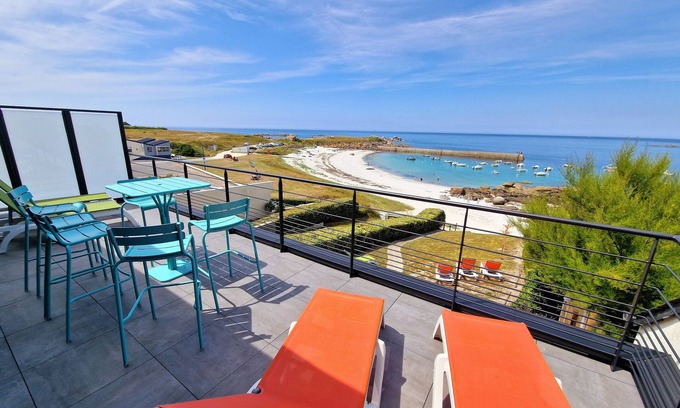 Cleder Casa | Villa du Port, 8 Personnes, Accès Direct à la Plage, vue Panoramique