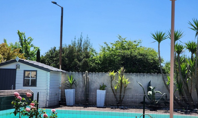 Rochefort-du-Gard Casa | Villa EDEN calm, sun and cicadas classified 5 stars 6 persons