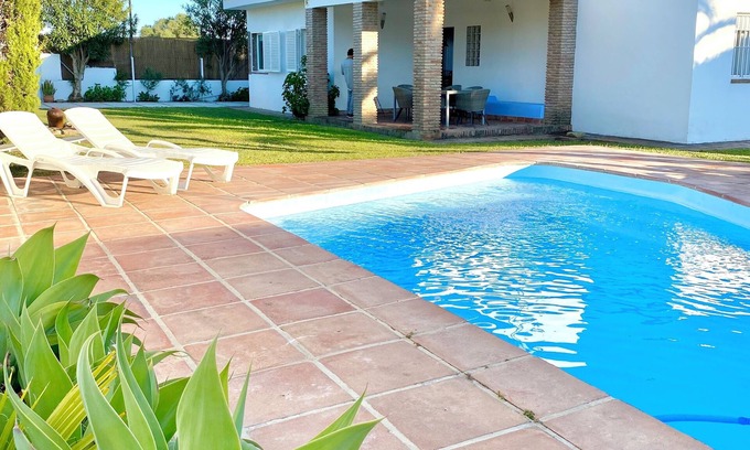 Los Caños de Meca Casa | VILLA EL ACEBUCHE JUNTO A LA PLAYA