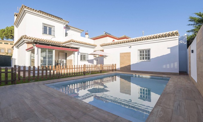 Poblado Sancti Petri Villa | VILLA DEL SOL - Coqueta casa con piscina privada junto al mar - Wifi gratis