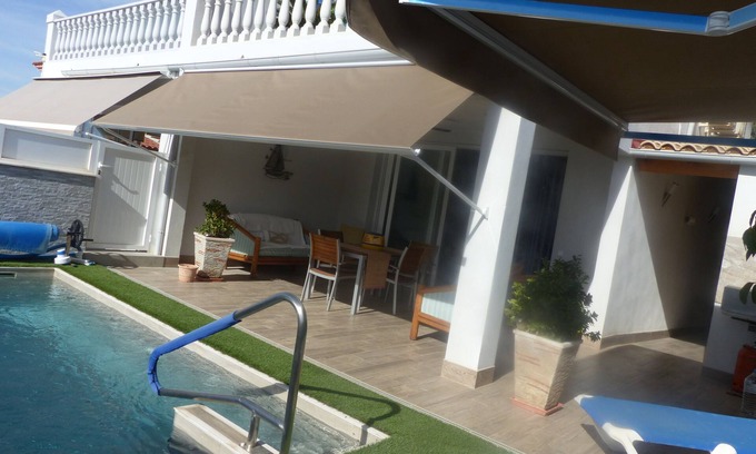 San Juan de los Terreros Villa | Villa piscina privada vista mar a 300m 2 a10 pax san juan terreros