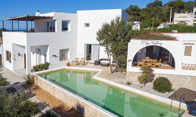 Cala Comte Villa | Villa Nubita con impresionantes vistas al mar y Es Vedra