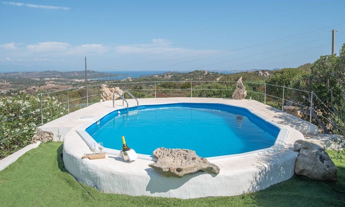 San Pasquale Villa | "Villa Felice" con vistas al mar, piscina, aire acondicionado, jardín y terraza