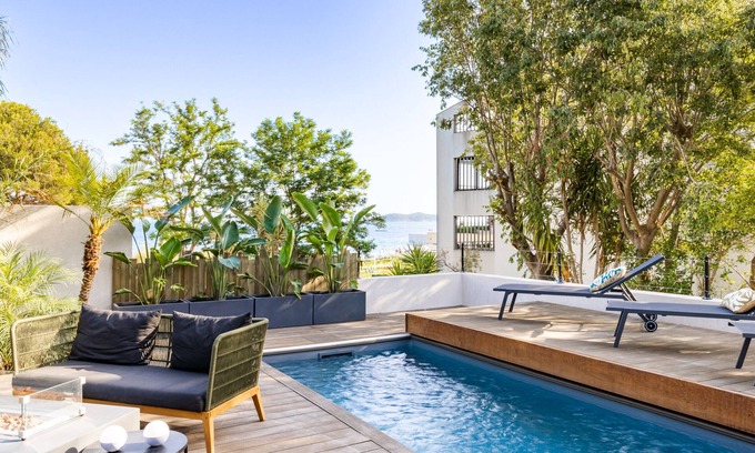 La Ciotat Chalet De Esquí | Villa Feliz, vue mer, piscine, jacuzzi