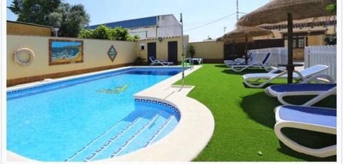 Conil de la Frontera Casa | Villa Fornell 2 piscina compartida