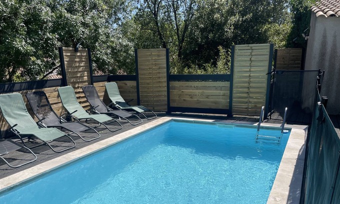 Saint-Come-et-Maruejols Casa | Villa 200m2 / 12 personas máximo / 3 suites / piscina / SPA