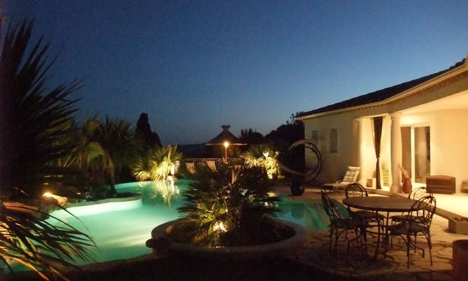 Saint-Genies-de-Fontedit Villa | VILLA KABEN Superb prestige 4 **** villa, heated swimming pool, sauna, jacuzzi