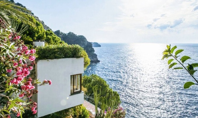 Conca dei Marini Villa | Propiedad con plataforma de mar privada cerca de Amalfi y plazas de aparcamiento privadas