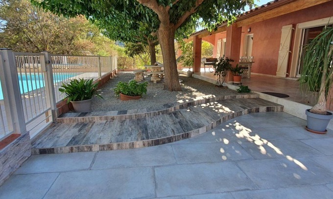 Le Bosc Casa | Villa jardín con piscina cerca del lago Salagou