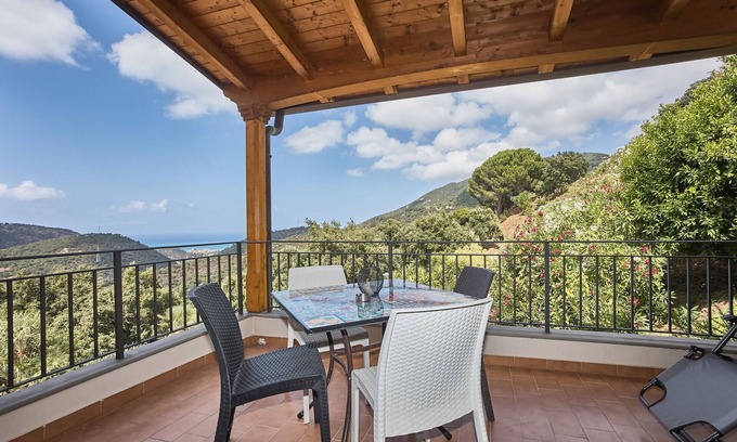 Ficarra Apartamento | Villa Ginevra Resort Agriturístico Habitación Vista al Mar