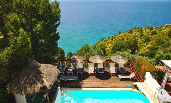 Sperlonga Villa | Villa Giulia Resort con piscina privada e impresionantes vistas al mar