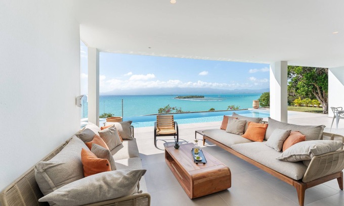 L'Houezel Villa | Villa Guacana, vista al mar en Le Gosier