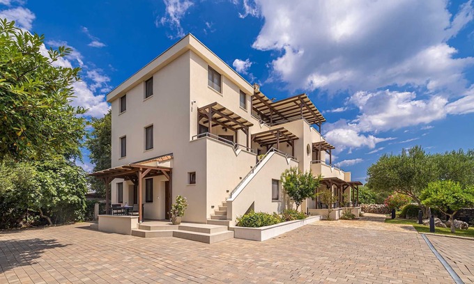 Linardici Apartamento | Estudio precioso y gracioso con piscina comunitaria en Linardici, Island Krk, Croacia para 2 personas