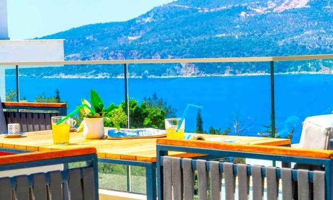 Kalkan Villa | Villa Tymnessos - Villa familiar, piscina privada e impresionantes vistas al mar