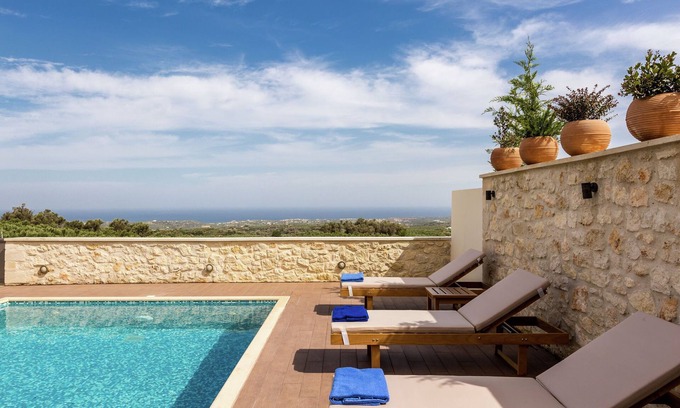 Skouloufia Villa | Villa moderna con piscina privada en Arkadi