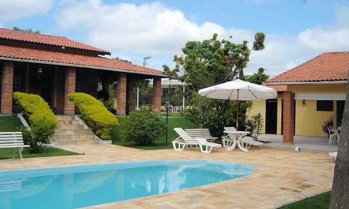 Mairinque Casa | Finca en condominio, cancha de poliesp, piscina climatizada y vista a área verde