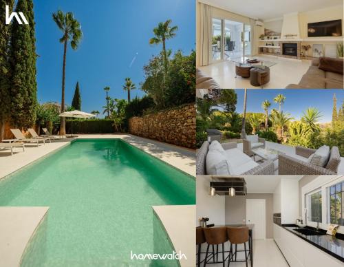 Elviria Villa | Villa in Elviria, a retreat among palm trees, with private pool and barbecue, Marbella