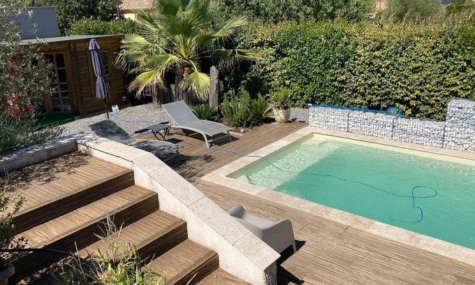 Villevieille Villa | Villa in Villevielle with swimming pool and air conditioning