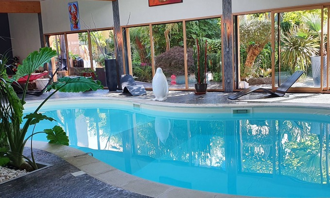 Plouezoch Casa | Villa indoor pool, hamman, sauna, jacuzzi, gym, billiards, baby