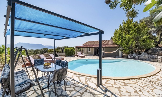 Katomerion Villa | Villa Jimmy's Katomeri 3 con vistas al mar, Wi-Fi y aire acondicionado