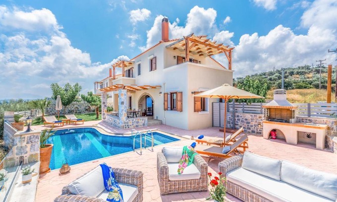 Kirianna Casa | Villa Kantifes 4 Families or Couples with Private Pool & BBQ