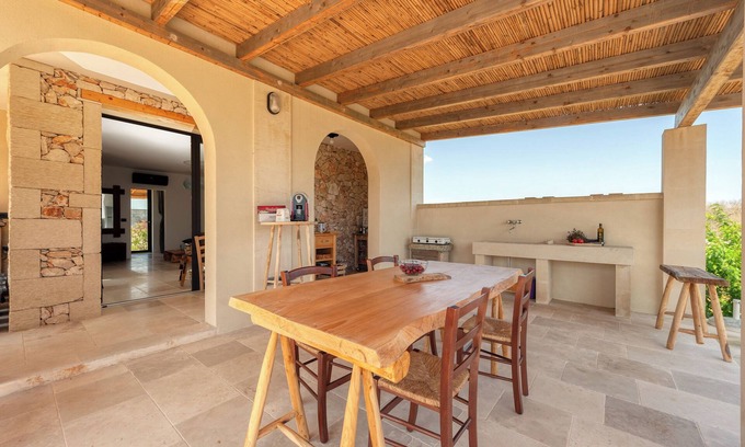 Otranto Villa | Villa 'La Casa Di Rollo' con terraza privada, jardín privado y aire acondicionado