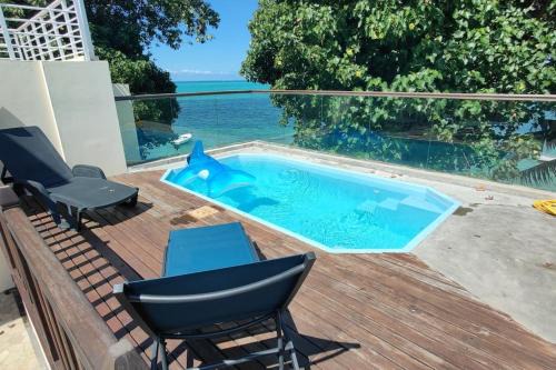 Mahebourg Apartamento | Villa la Perléatim, piscine privée, vue sur le lagon