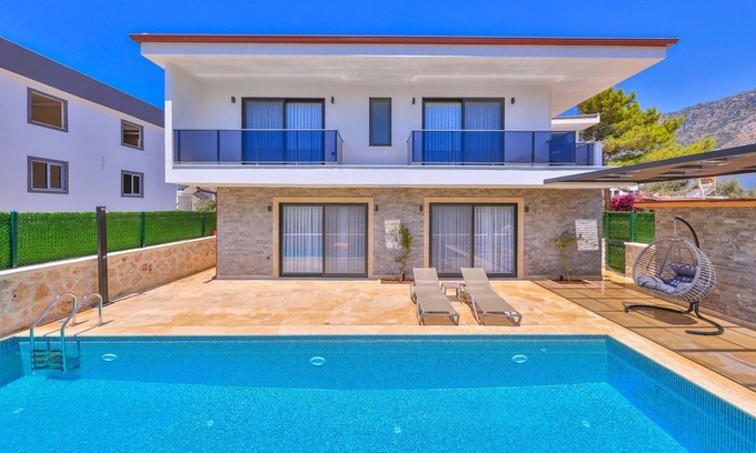 Kas Villa | Villa Lizya - Brand new Villa With Jacuzzi and Close to Town and Beach