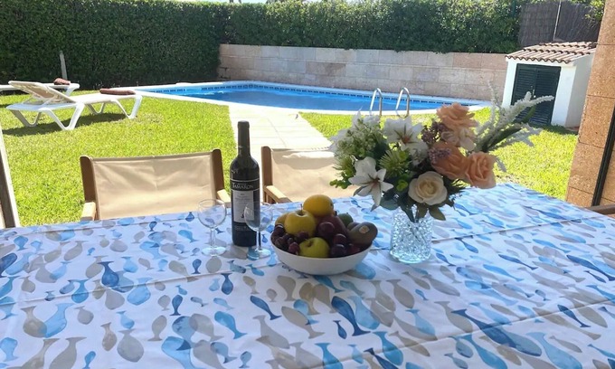 Cap d'Artrutx Villa | Villa 'Los Tres' con piscina privada, Wi-Fi y aire acondicionado
