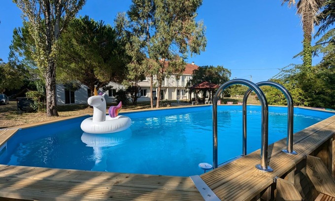 Port-Sainte-Marie Casa | Villa Louisiane - Maison avec piscine