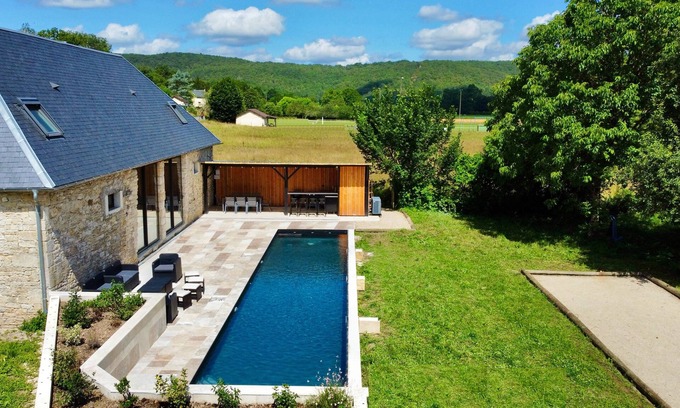 Coly Villa | Villa Luceo Perigord Dordoña 8pers. Piscina Aire Acond.