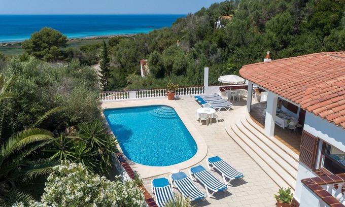 Sant Jaume Mediterrani Villa | Villa MAESO, vistas mar, aire acondicionado, piscina, 8 pax