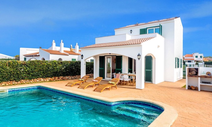 Cap d'Artrutx Villa | Villa Mara con vistas al mar, piscina privada y Wi-Fi