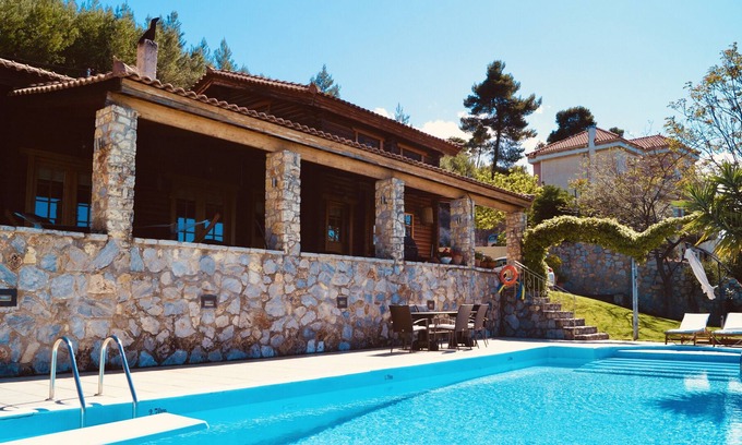 Oropos Villa | Villa Marrone Splendid Seaview