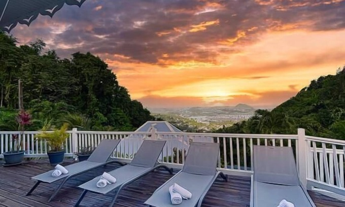 Le Marin Villa | Villa Migaline, breathtaking view of the bay