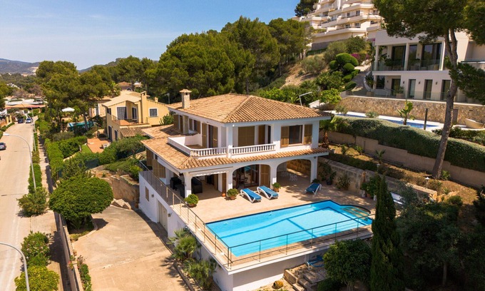 Santa Ponsa Villa | Villa Monsita con piscina y vistas panorámicas al mar en Nova Santa Ponsa