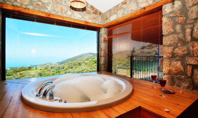 Faralya Villa | Villa Monte Telmossos con Piscina Privada, Jakuzzi y Vista al Mar