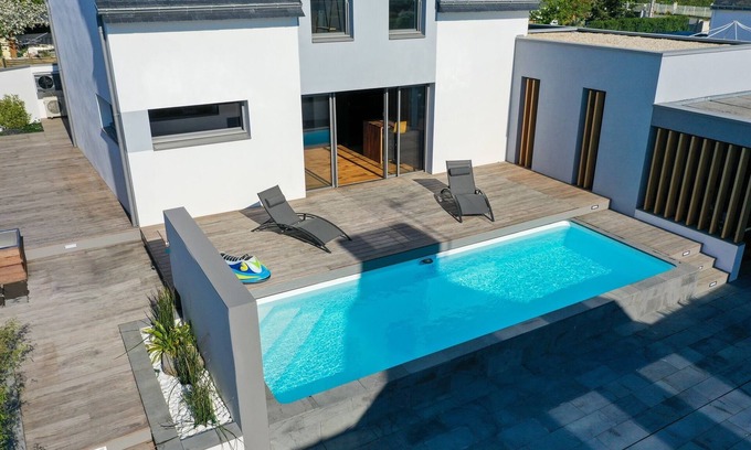 Saint-Gildas-de-Rhuys Casa | Villa Nymphéa - maison avec piscine chauffée St Gildas de Rhuys