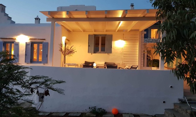 Chrissi Akti Villa | ENCANTO VILLA GOLDEN BEACH paros mar / playa más cercana-4-dormitorios 10 personas