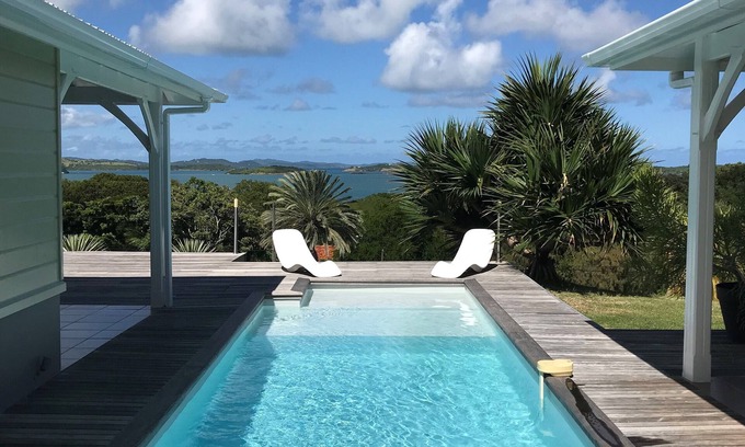 Le Francois Villa | DISEÑO DE VILLA EN EL CABO FRANCISCO CON VISTA PANORÁMICA SOBRE EL LAGÓN Y LOS ILETS