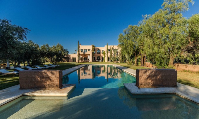 Ouahat Sidi Brahim Villa | Villa en una hectárea con una gran piscina privada cerca de Marrakech
