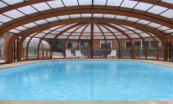 Blavignac Chalet De Esquí | Chalet, vista panorámica, total. equipado, terraza privada, piscina cubierta ..